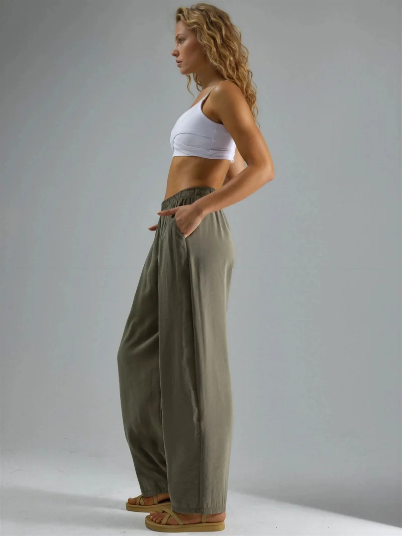 Busem BUSEM Wide Leg Pleated Pants